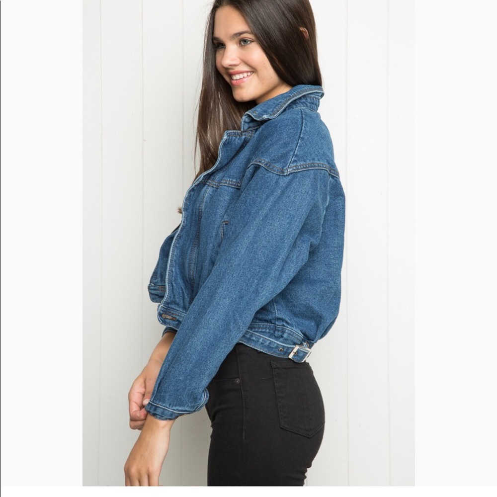 Brandy Melville denim Bomber jacket